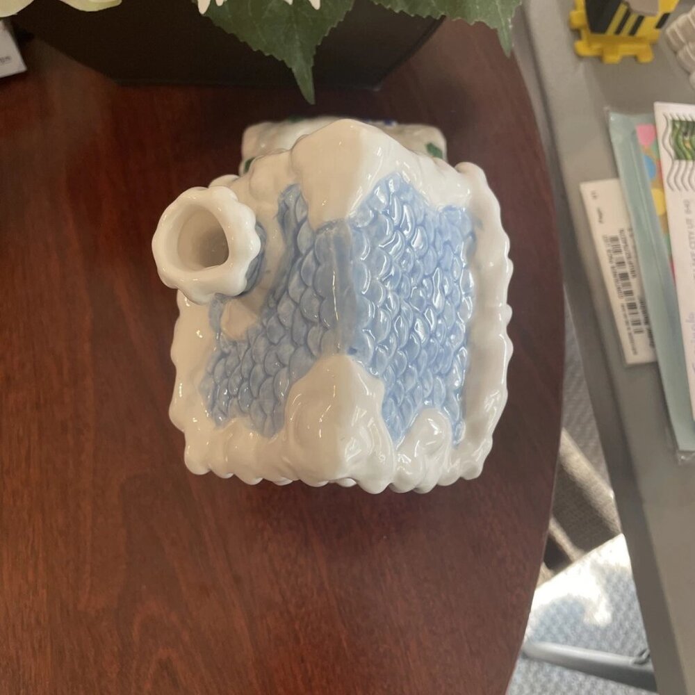 Target Christmas Cottage Tealight Candle Holder, Blue & White - Picture 9 of 9